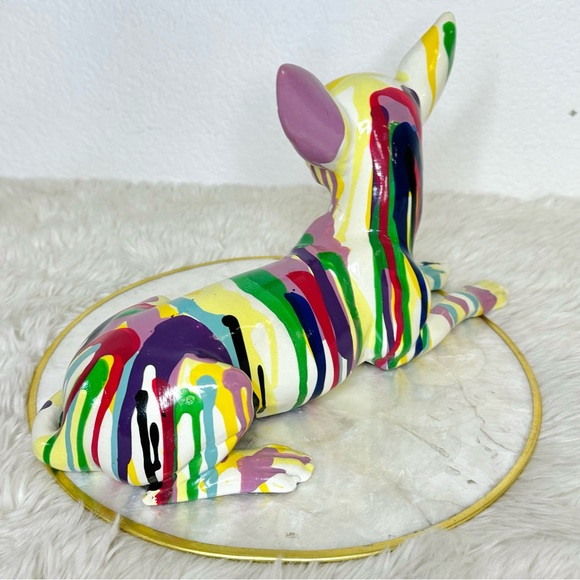 Graffiti Chihuahua Dog Statue Figurine - Picture 2 of 8